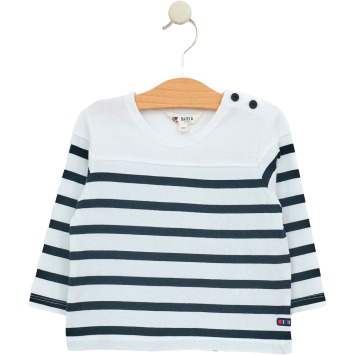 CAMISETA BATELA BEBE NAUTICA MANGA LARGA B/M