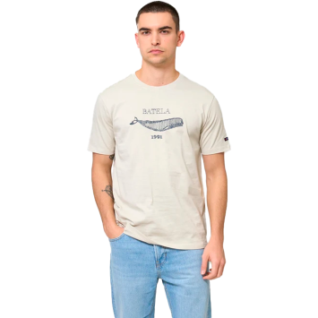 CAMISETA BATELA HOMBRE BALLENA MANGA CORTA MK