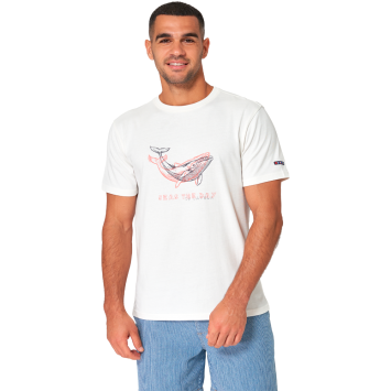 CAMISETA BATELA HOMBRE MANGA CORTA BALLENA CU