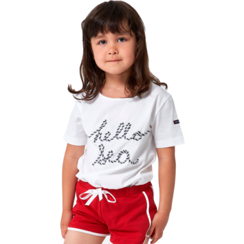 CAMISETA BATELA JUNIOR "HELLO SEA" Blanco