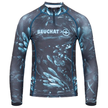 CAMISETA RASHGUARD ATOLL JUNIOR LARGA ESTAMPADA