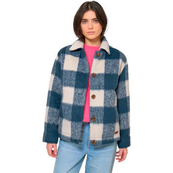 CHAQUETA BATELA MUJER CUADROS ACOLCHADA MH/WT