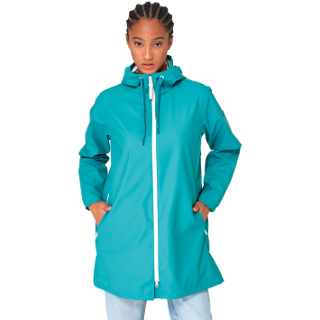 CHUBASQUERO BATELA MUJER LARGO DE POLIURETANO Y FORRO ALGODON TX