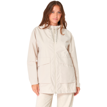 CHUBASQUERO BATELA MUJER LARGO DE POLYESTER Y COSTURAS SELLADAS IVOR