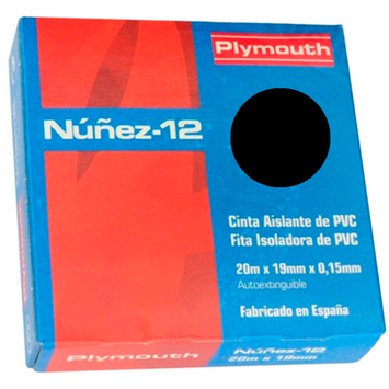 CINTA AISLANTE 20 X 19 NUÑEZ Negro