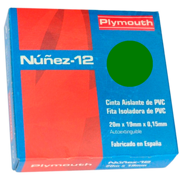 CINTA AISLANTE 20 X 19 NUÑEZ verde