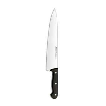 Afilador de cuchillos Chaira Arcos 278514 con hoja de acero al carbono de  30 cm y mango de Polipropileno de color blanco con funda hoja ø 13 mm