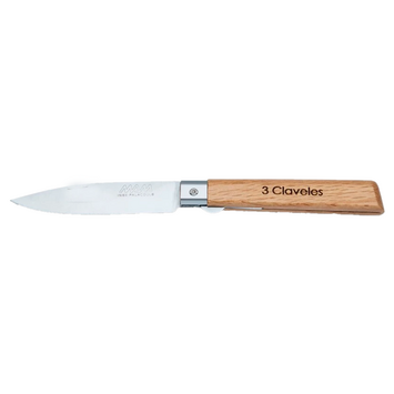NAVAJA MADERA CON PUNTA Y BLOQUEO 88 MM 3 CLAVELES