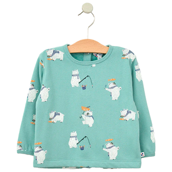 SUDADERA BATELA BEBE ESTAMPADA WHB