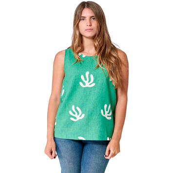 TOP BATELA MUJER LINO PANEL LATERAL BAS