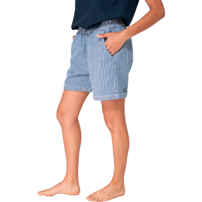 BERMUDA BATELA MUJER DENIM CON CINTURA ELASTICA DD