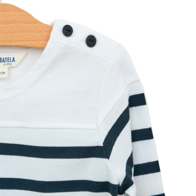 CAMISETA BATELA BEBE NAUTICA MANGA LARGA B/M