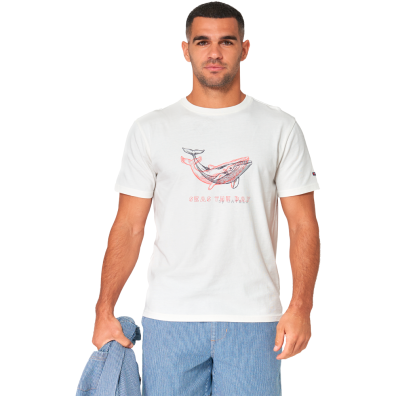 CAMISETA BATELA HOMBRE MANGA CORTA BALLENA CU