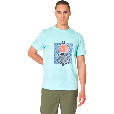 CAMISETA BATELA HOMBRE MANGA CORTA BARBA ANCLA CG