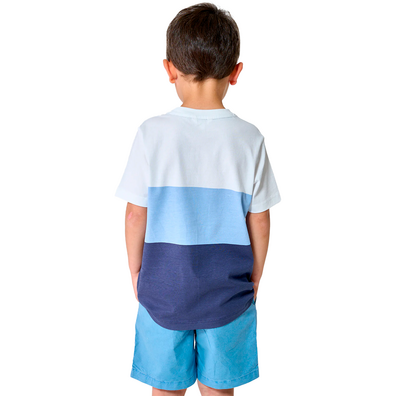 CAMISETA BATELA JUNIOR COMBINADA BOLSILLO AS FREE BL/CD