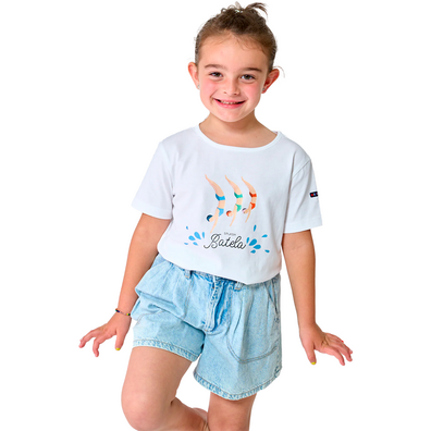CAMISETA BATELA JUNIOR NADADORAS BL