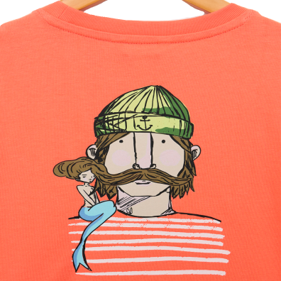 CAMISETA BATELA JUNIOR PIRATA SIRENA ESPALDA FS