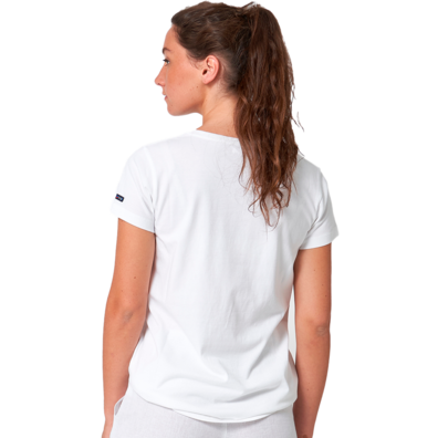 CAMISETA BATELA MUJER LISA "SEA, SUN, SALT" Blanco