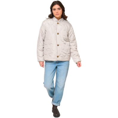 CHAQUETA BATELA MUJER REVERSIBLE CON BOTONES Y BORREGUILLO MA
