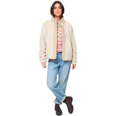 CHAQUETA BATELA MUJER SHERPA CON DETALLE PANA MK