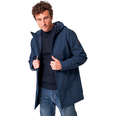 CHAQUETA SOFTSHELL LARGO HOMBRE BATELA CON CAPUCHA MA