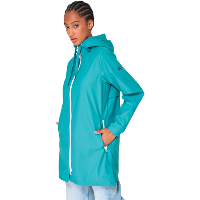 CHUBASQUERO BATELA MUJER LARGO DE POLIURETANO Y FORRO ALGODON TX