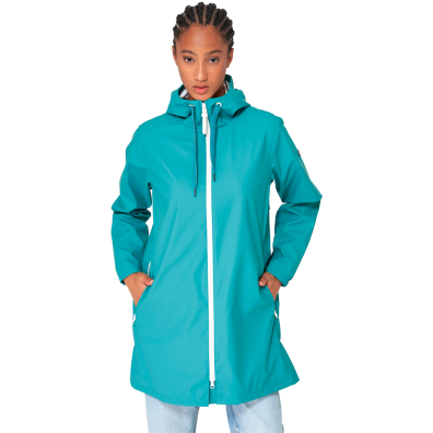 CHUBASQUERO BATELA MUJER LARGO DE POLIURETANO Y FORRO ALGODON TX