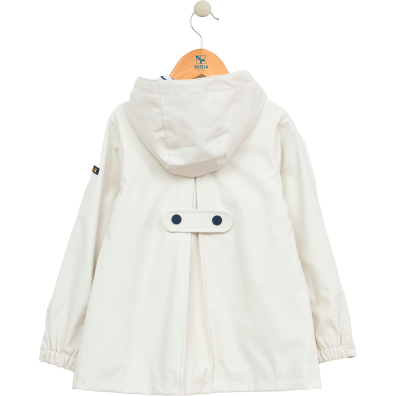 CHUBASQUERO BATELA NIÑA BOTONES ANCLA BL