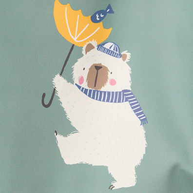 CHUBASQUERO ESTAMPADO BEBE CON BORREGUILLO BATELA WHB