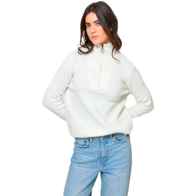 JERSEY BATELA MUJER CUELLO ALTO CON CREMALLERA CU