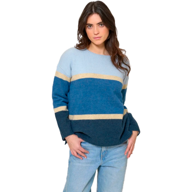 JERSEY BATELA MUJER RAYAS MULTICOLOR MUC67