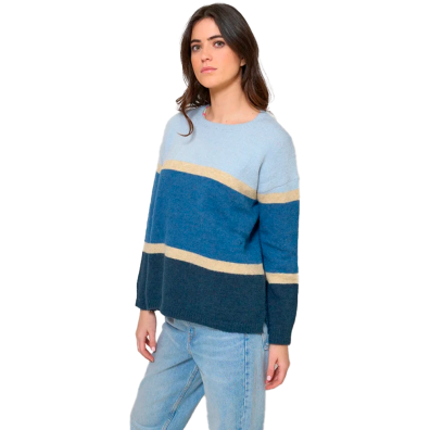 JERSEY BATELA MUJER RAYAS MULTICOLOR MUC67