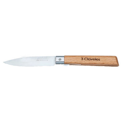 NAVAJA MADERA CON PUNTA Y BLOQUEO 88 MM 3 CLAVELES