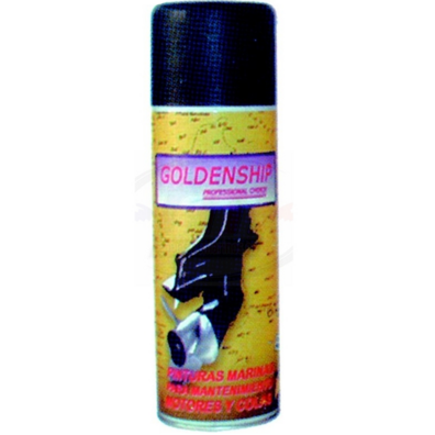 PINTURA SPRAY GOLDENSHIP NEGRA 400 ML.