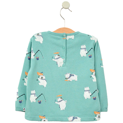 SUDADERA BATELA BEBE ESTAMPADA WHB