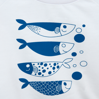 SUDADERA BATELA BEBE MANGA RAGLAN SERIGRAFIA BL