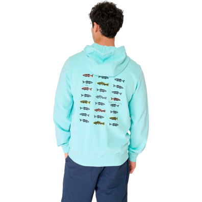 SUDADERA BATELA HOMBRE TERRY DE PECES CON CREMALLERA Y CAPUCHA CG