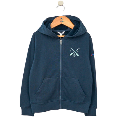 SUDADERA BATELA JUNIOR CAPUCHA Y CREMALLERA MR MA