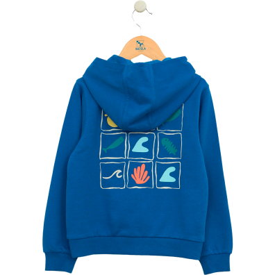 SUDADERA BATELA JUNIOR CREMALLERA CAPUCHA MOSAICO HD