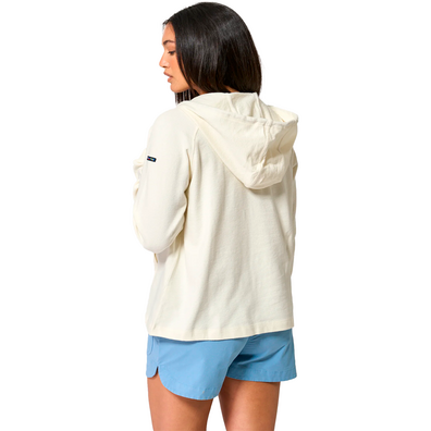 SUDADERA BATELA MUJER CAPUCHA CUELLO PICO CORDON CU