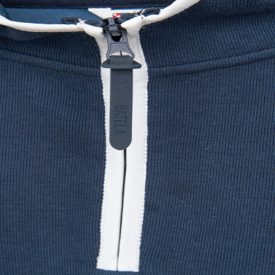 SUDADERA BATELA MUJER INTERLOCK CON CAPUCHA Y MEDIA CREMALLERA MA