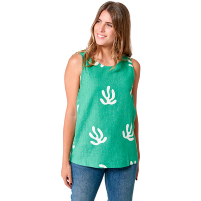 TOP BATELA MUJER LINO PANEL LATERAL BAS