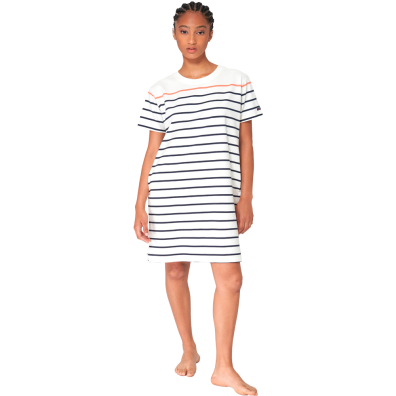 VESTIDO BATELA MUJER DE RAYAS Y MANGA CORTA MUC64