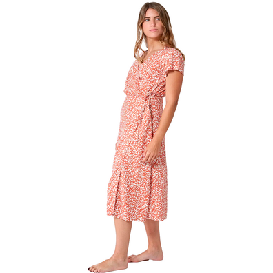 VESTIDO BATELA VISCOSA LARGO CORDON CRUZADO MAL
