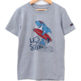 CAMISETA BATELA JUNIOR "LET´S SURFING" Gris