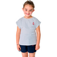 Camiseta Batela Niña Rayas y Ancla B/M