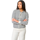 CHAQUETA BATELA MUJER ALGODON CAPUCHA RAYAS C/M