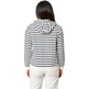 CHAQUETA BATELA MUJER ALGODON CAPUCHA RAYAS C/M