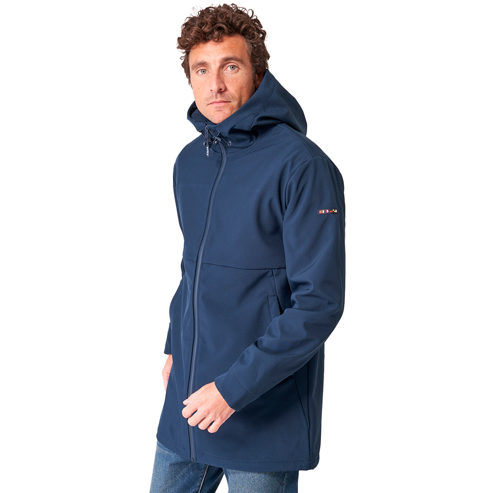 Chaqueta Softshell Largo Hombre Batela con Capucha