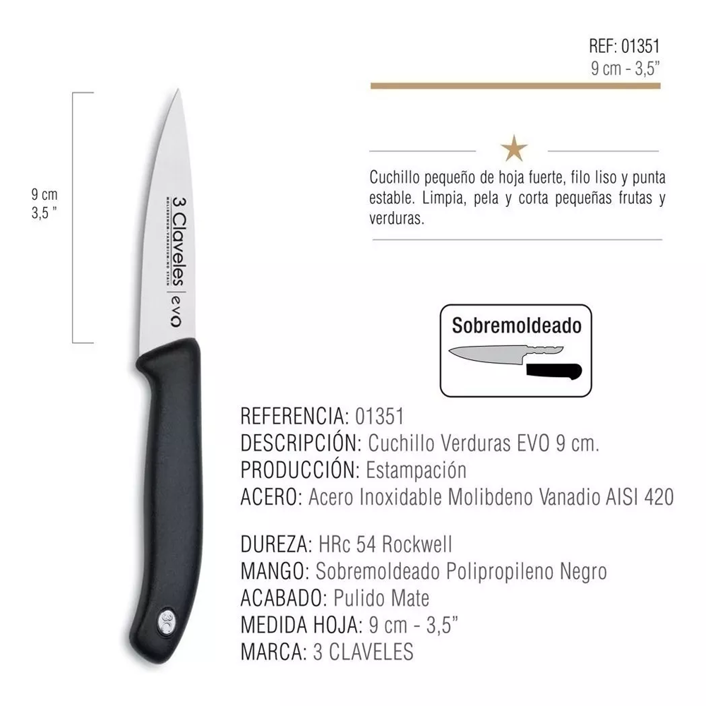 Cuchillo de Cocina EVO 3 Claveles